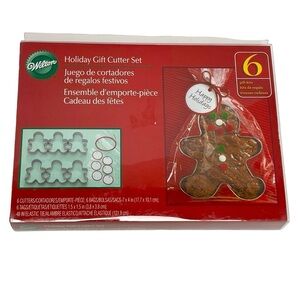 Wilton Cookie Brownie Cutters Gingerbread Man 6 Cutters